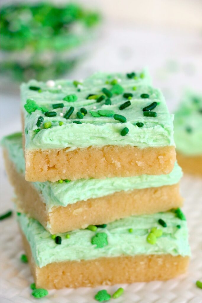 St Patrick’s Sugar Cookies Bars&nbsp;
