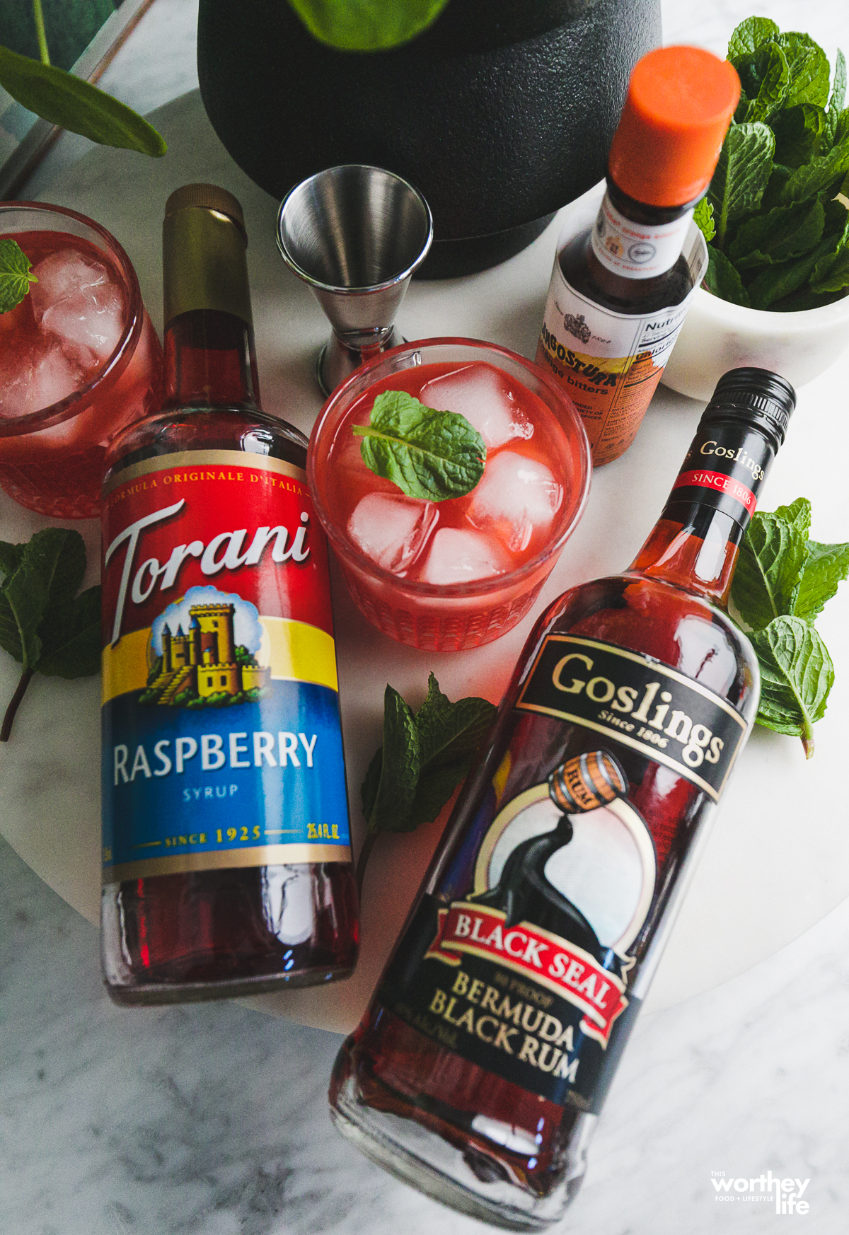 Raspberry Rumble Cocktail Rum + Raspberry Cocktail