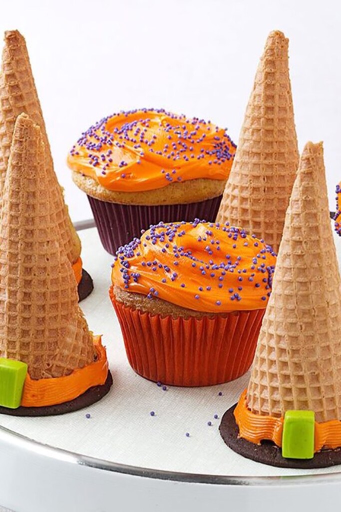 Witches Hat Cone Cakes