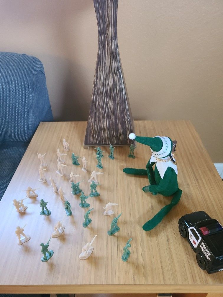 Snoop gets arrested by the Army guys.&nbsp;