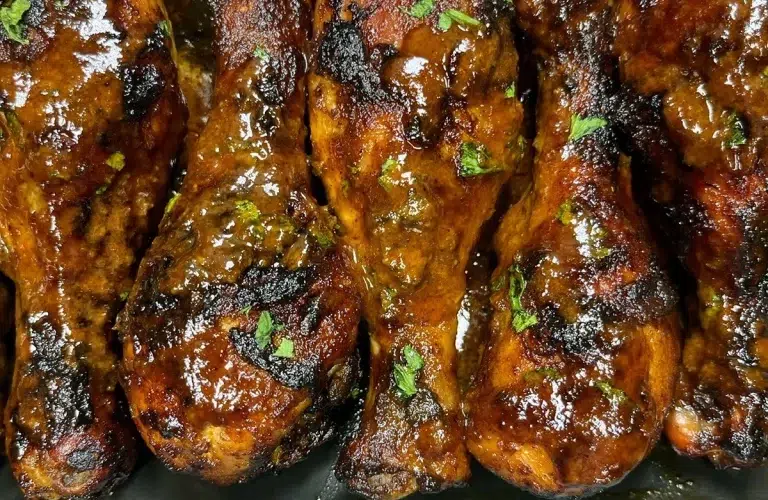 Brown Sugar Garlic Air Fryer Chicken Drumsticks