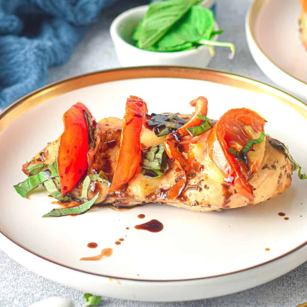 Air Fryer Caprese Stuffed Chicken