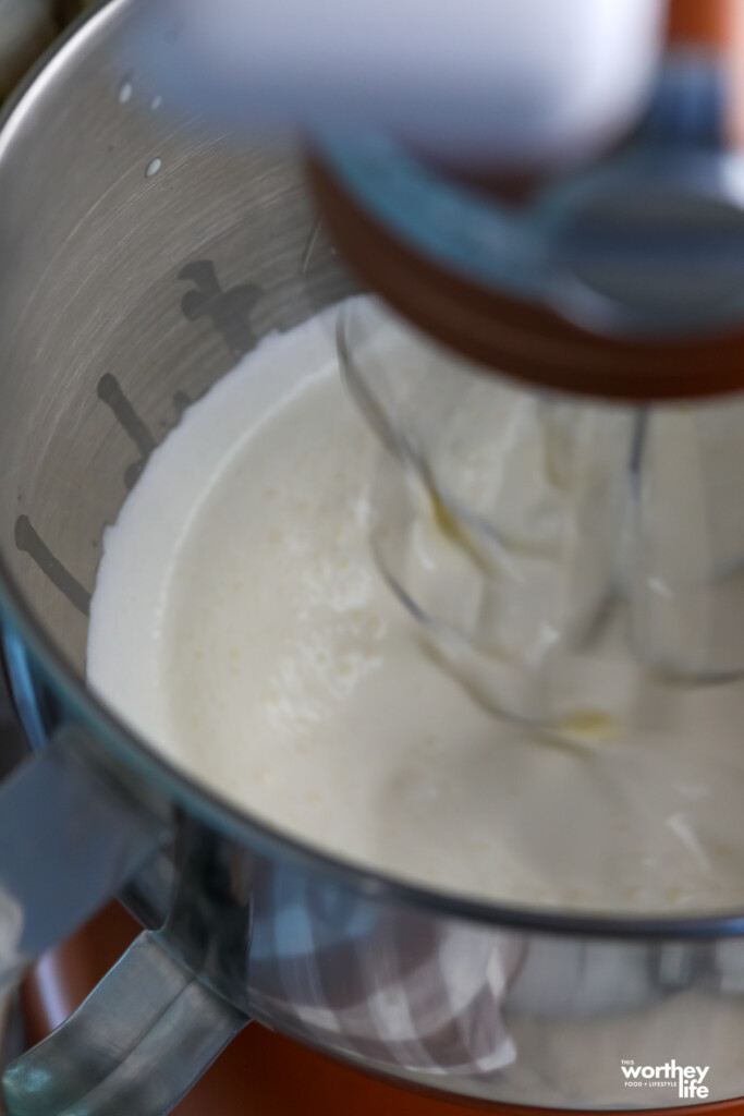mixing all the ingredients for an glaze