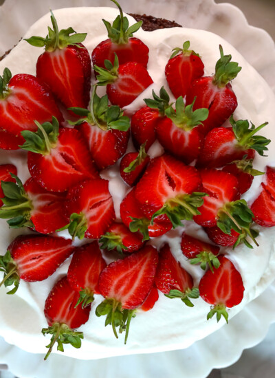 Olive Oil Cake with Strawberry