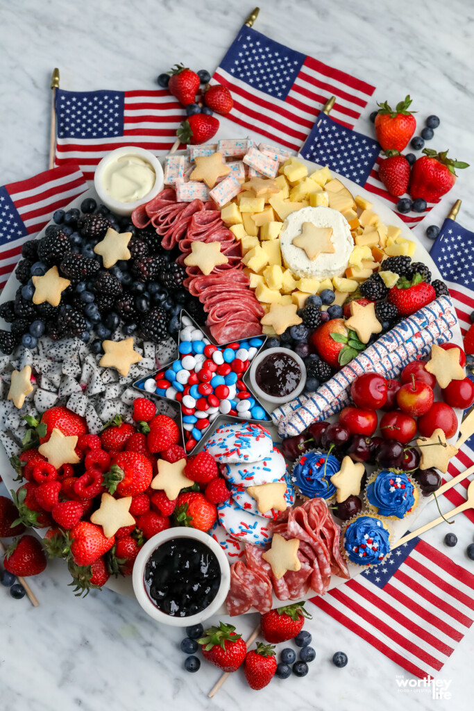 Red, White & Blue Grazing Board