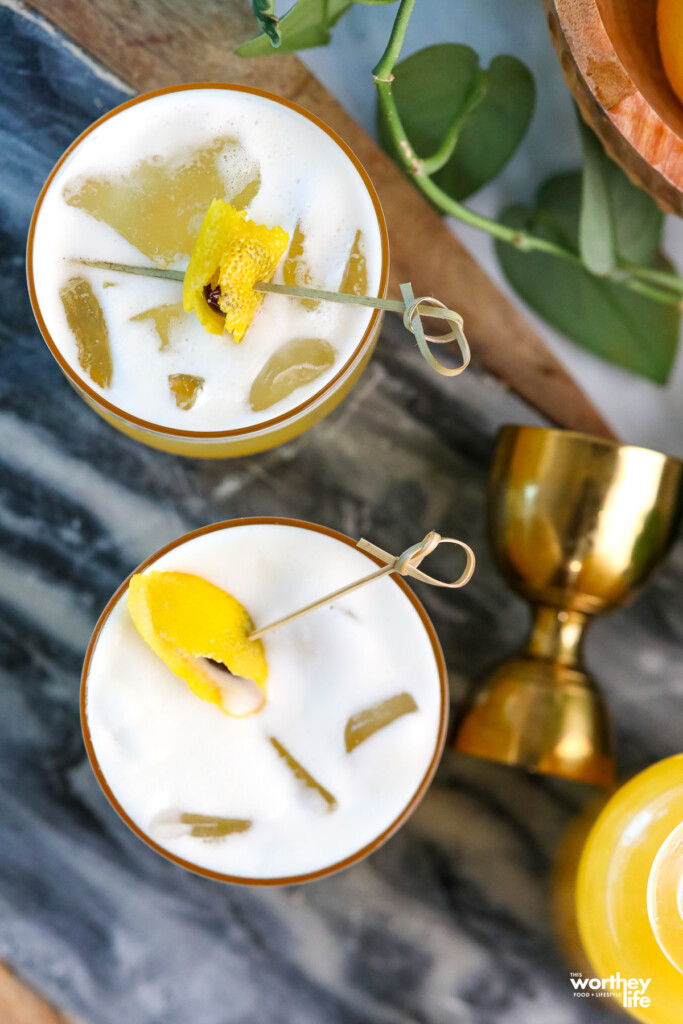 beautiful pineapple cocktails in a glass