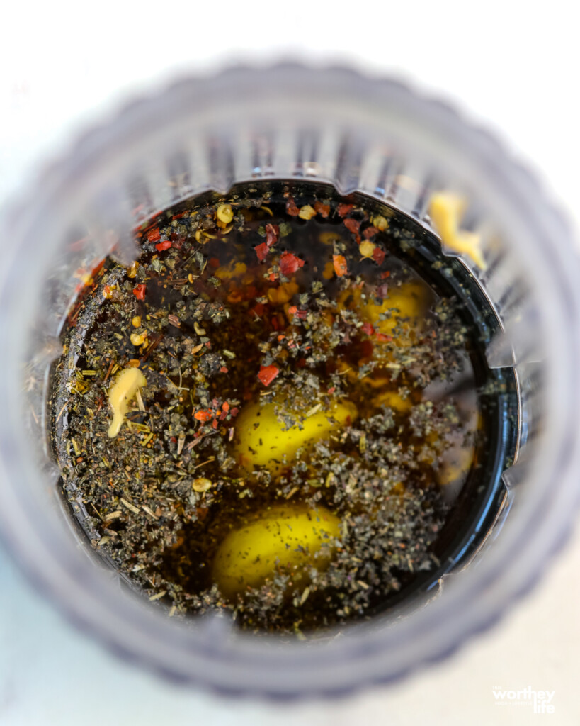Mediterranean-Inspired Dressing in a blender