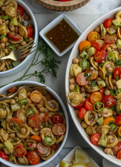 Mediterranean Chickpea Pasta Salad