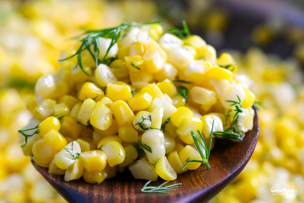 fresh corn and dill