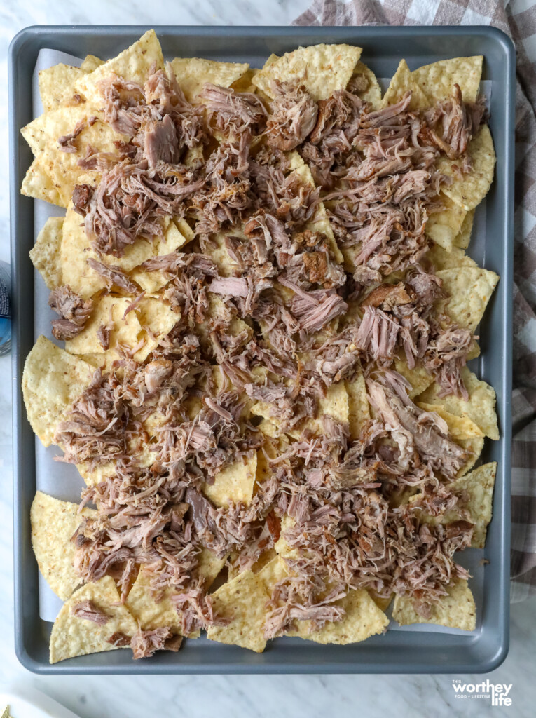 del real foods carnitas on a sheet pan