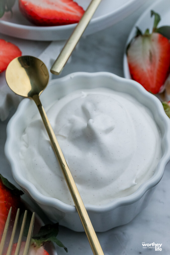 Cinnamon Bourbon Whipped Cream