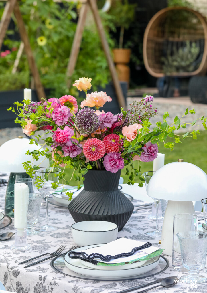 a summer flower arrangement