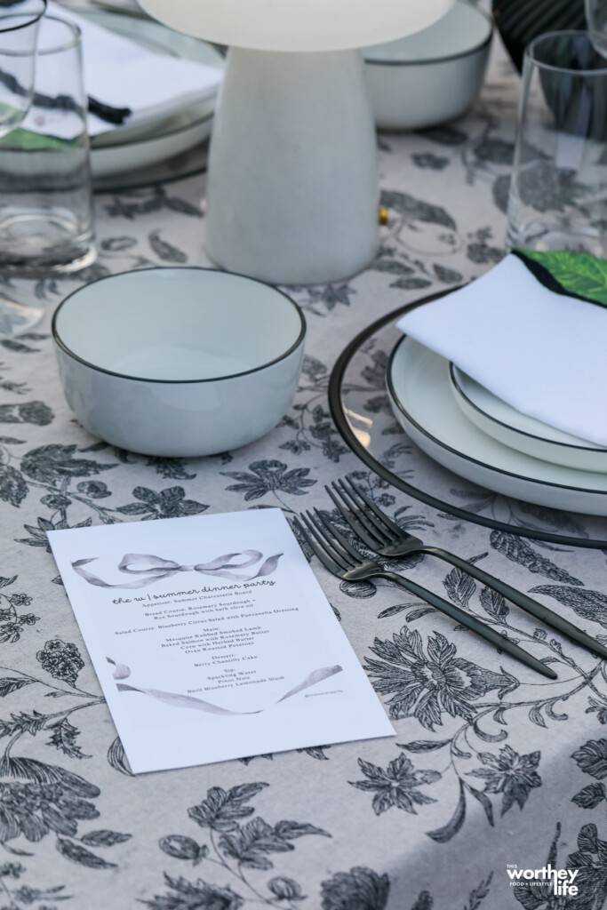 Summer Dinner Party Menu