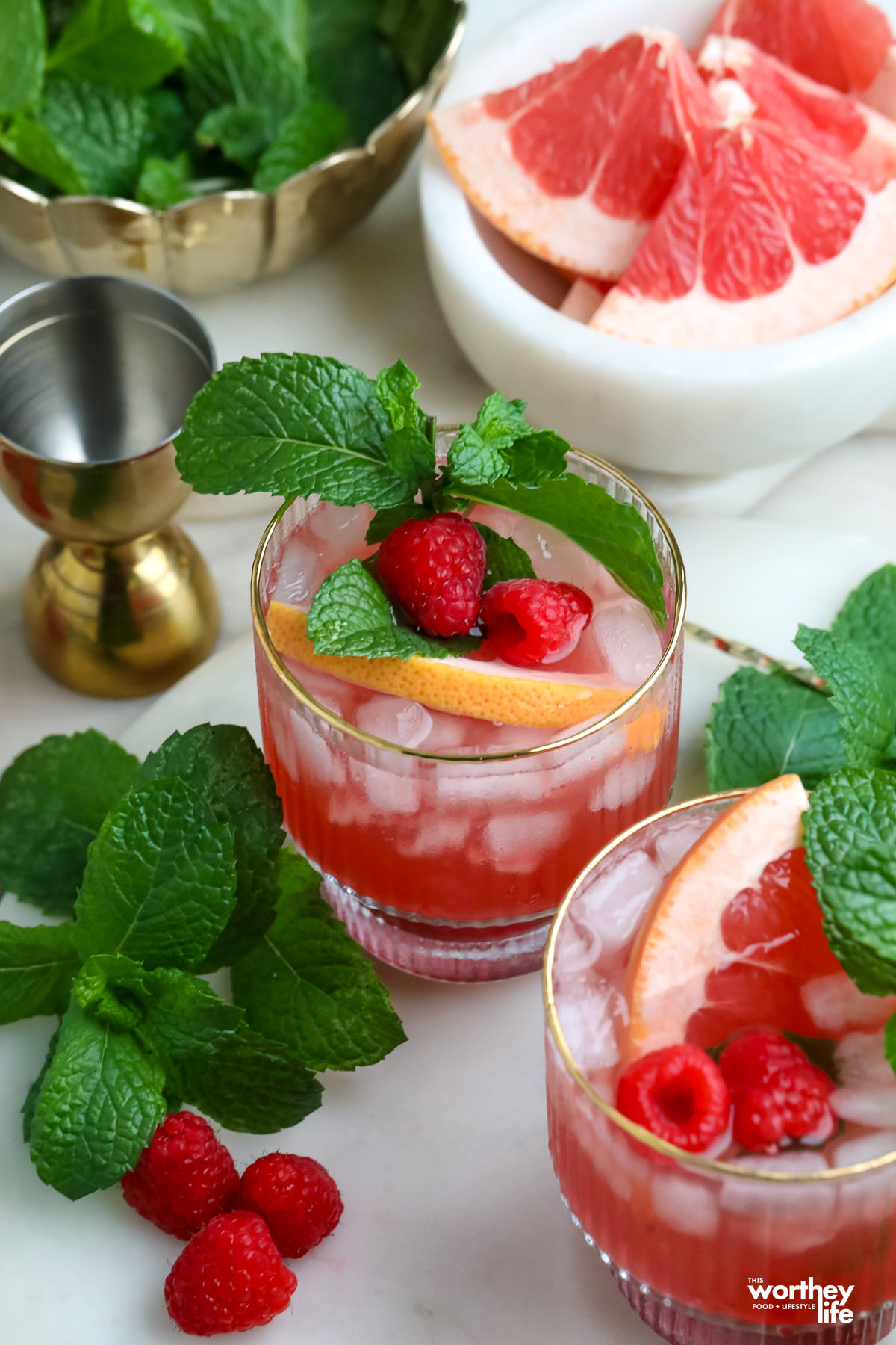 Black Raspberry Smash Raspberry Grapefruit Smash