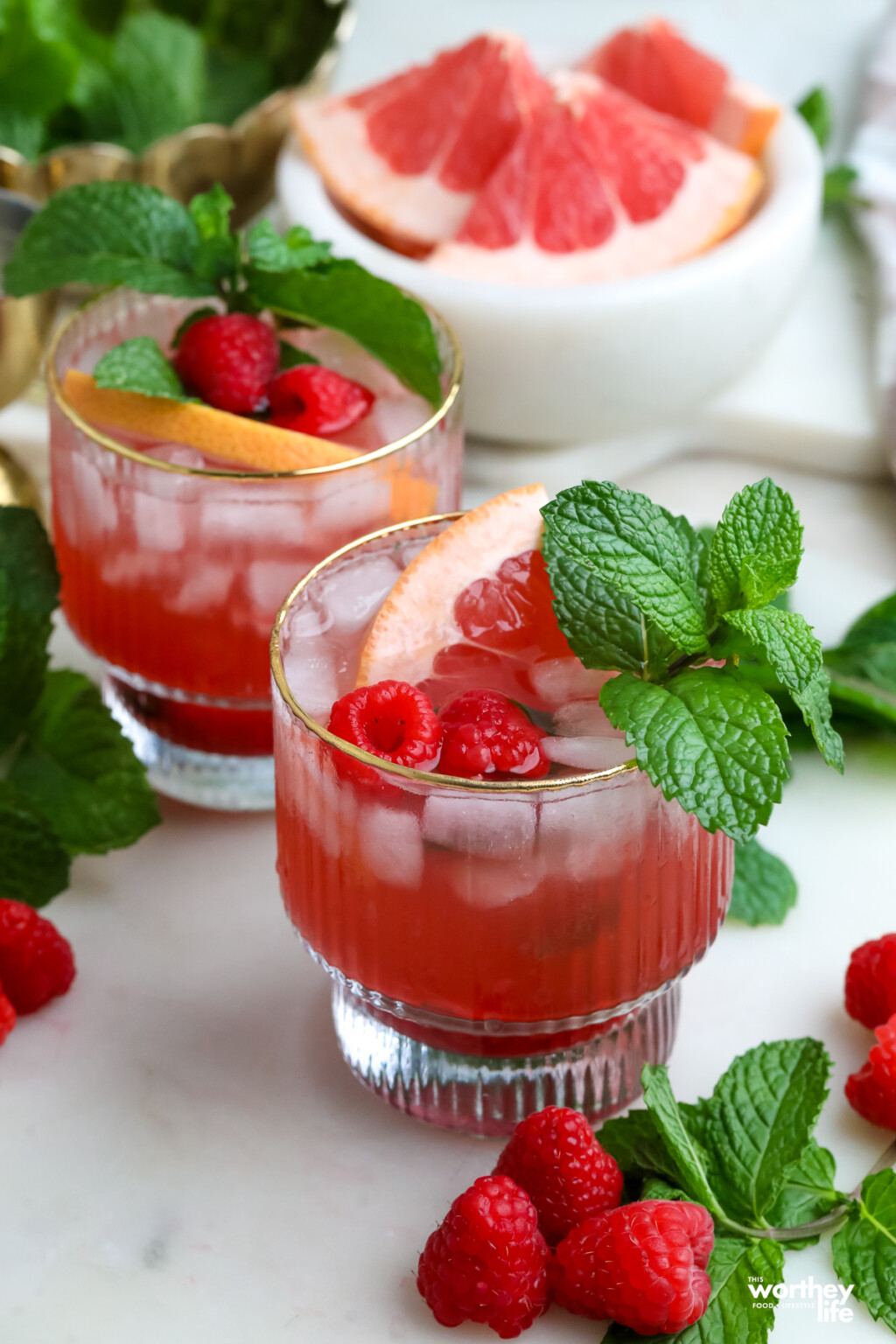 Black Raspberry Smash Raspberry Grapefruit Smash