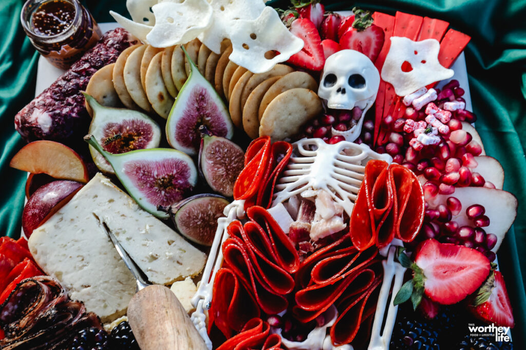 Skeleton Halloween Charcuterie Board