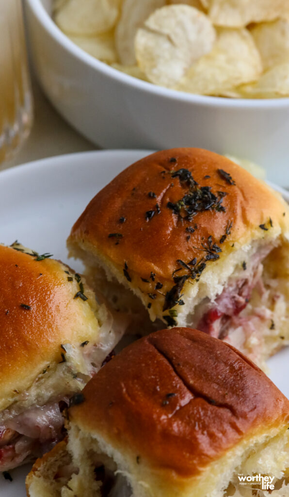 cranberry and turkey sliders