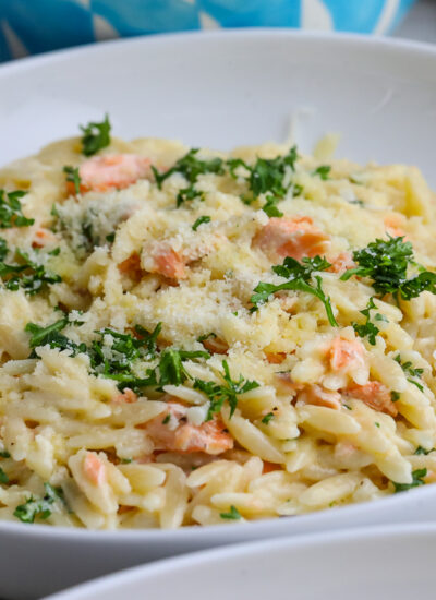 Creamy Salmon Orzo Pasta