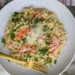 Creamy Salmon Orzo Pasta