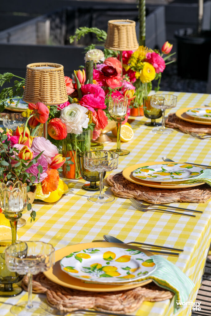 Yellow Spring Tablescape