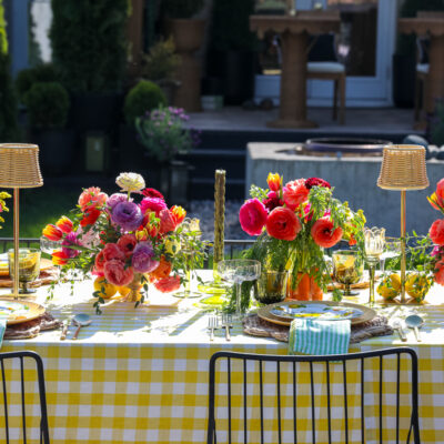 Yellow Lemon Spring Tablescape